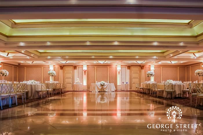 Elegant ballroom at Glen Island Harbour Club, perfect for weddings and formal events.