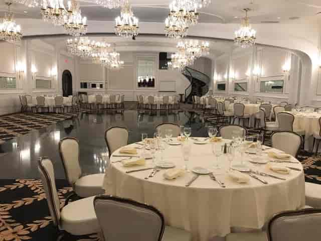 Elegant Grand Ballroom at Macaluso's, perfect for weddings and corporate events.