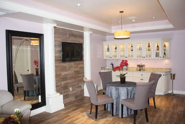 Bridal Suite at Jacques Reception Center, elegant decor for intimate gatherings and events.