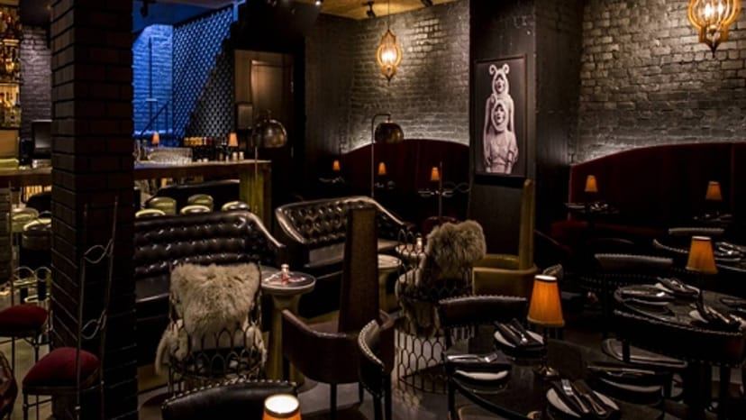 Stylish Cat Club front room with plush seating for upscale events and gatherings.