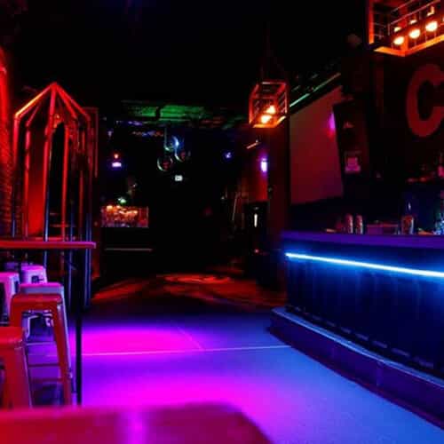 VIP booths in Cat Club with dynamic lighting for lively gatherings and themed parties.