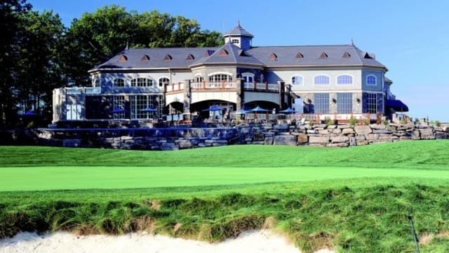 Saratoga Country Club golf clubhouse, ideal for upscale events and corporate retreats.