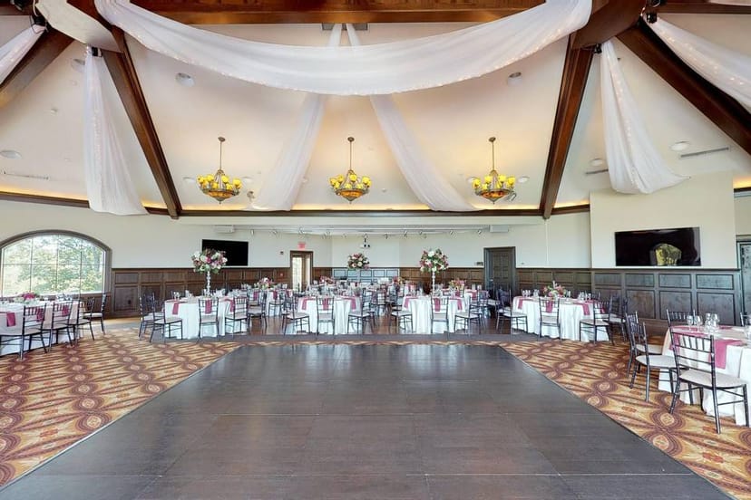 Elegant Wedding Pavilion at Saratoga Country Club, ideal for weddings and formal events.
