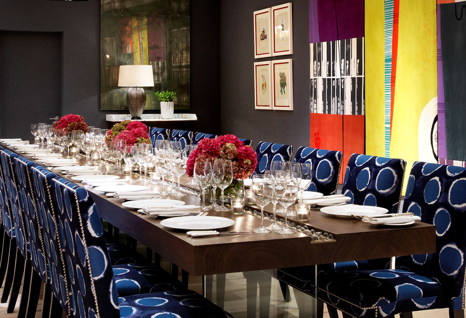 Sherwood Private Room at Ham Yard Hotel, elegant dining for corporate events. - Banner