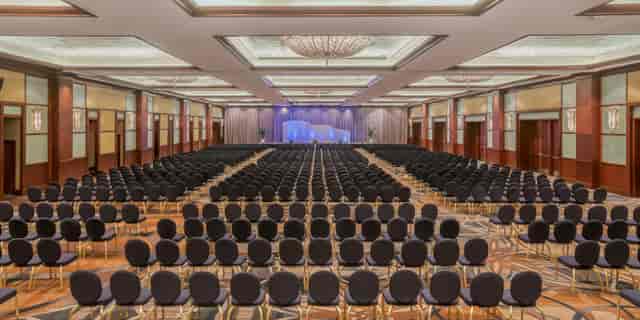 Contemporary Mezzanine at InterContinental Miami, theater-style seating for conferences.
