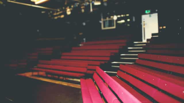 Lund Theatre at UCS Venues with tiered seating, ideal for intimate performances and events.