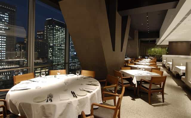Elegant dining space at Salvatore Cuomo Bros. for upscale corporate events in Tokyo.