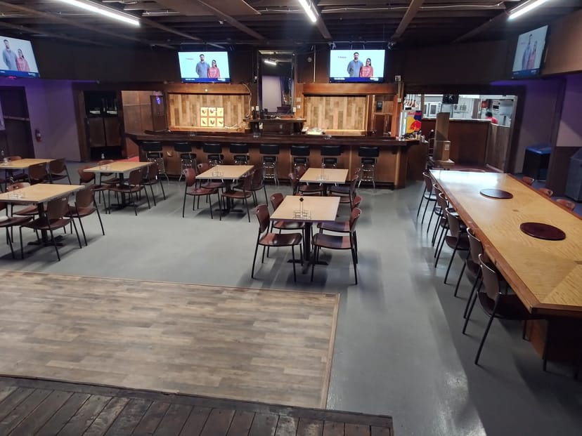 Versatile event space in Westside Live with spacious layout for gatherings and meetings.