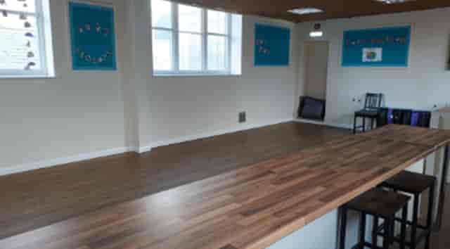 Malala Yousafzai in a bright, versatile event space for meetings and workshops.