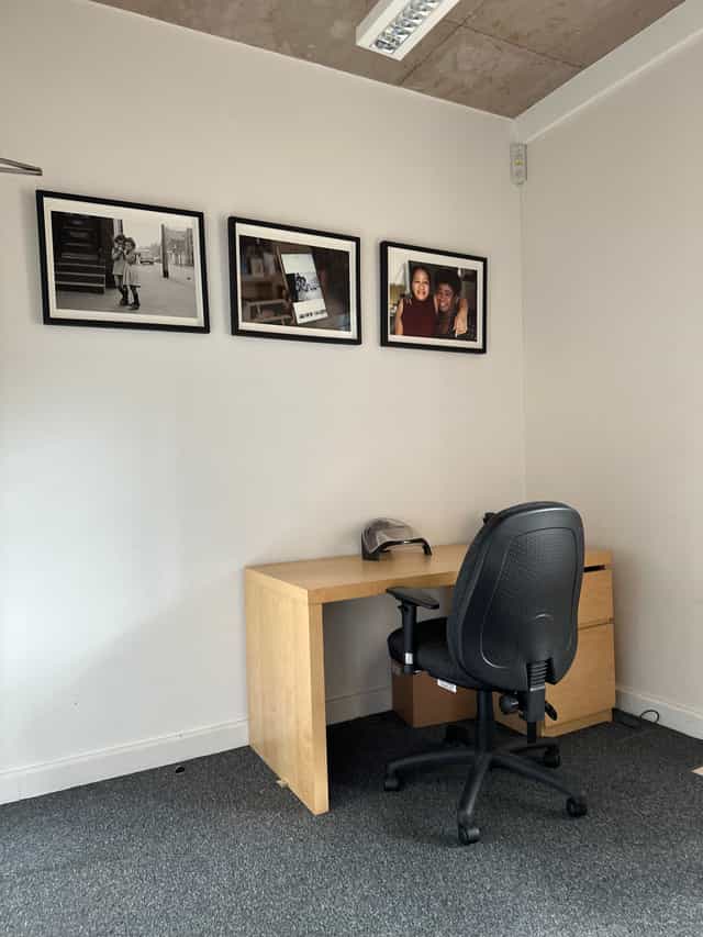 Modern meeting space at Knowle West Media Centre, ideal for workshops and brainstorming.