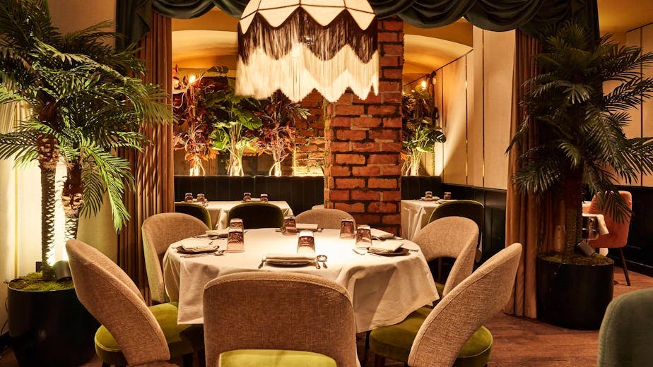 Elegant private dining room at Zoya Grill, perfect for intimate gatherings and corporate dinners.