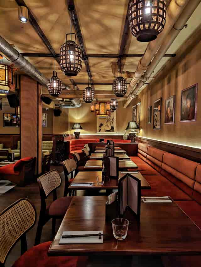 Stylish venue with warm lighting for intimate meetings and events at The Gallery, Lucy Wong.