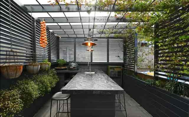 Stylish rooftop terrace in 1900s Brewery, ideal for events and gatherings.