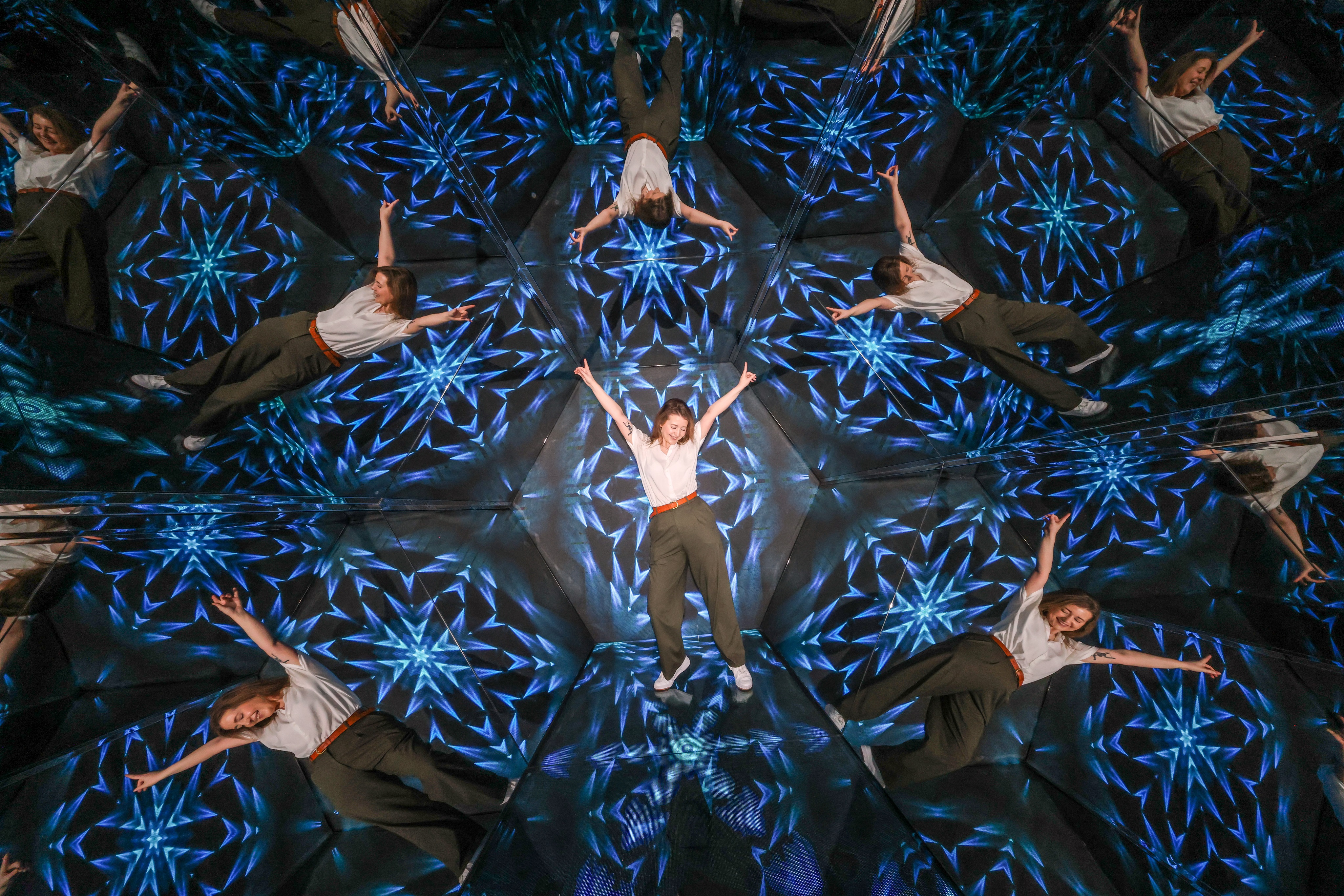 Whole Venue at Paradox Museum London with kaleidoscopic visuals for immersive events. - Banner