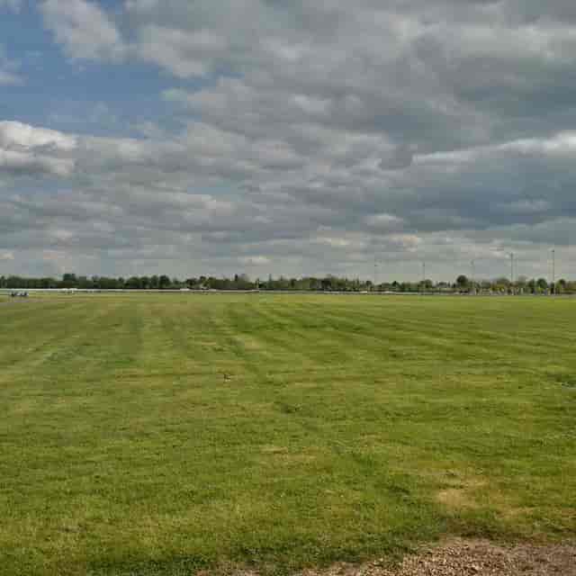 Kempton Park Racecourse grassy field, ideal for outdoor events and gatherings.