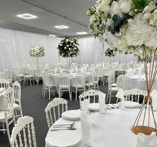 Elegant event space at Paradise Banqueting Hall, ideal for weddings and corporate events.