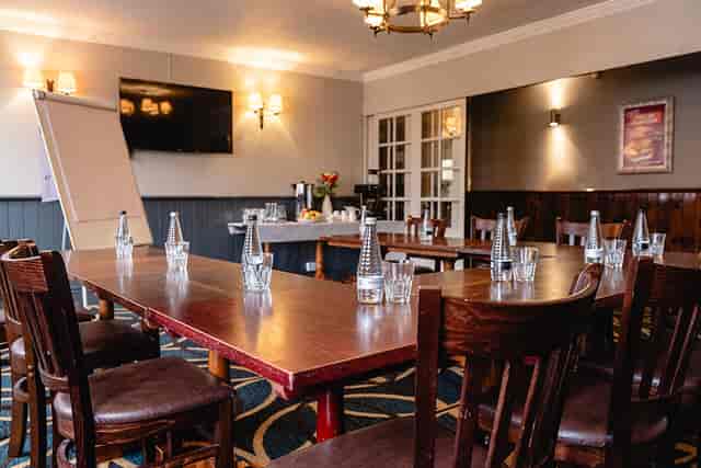 Private meeting room at The Court Oak Harborne, ideal for workshops and gatherings.