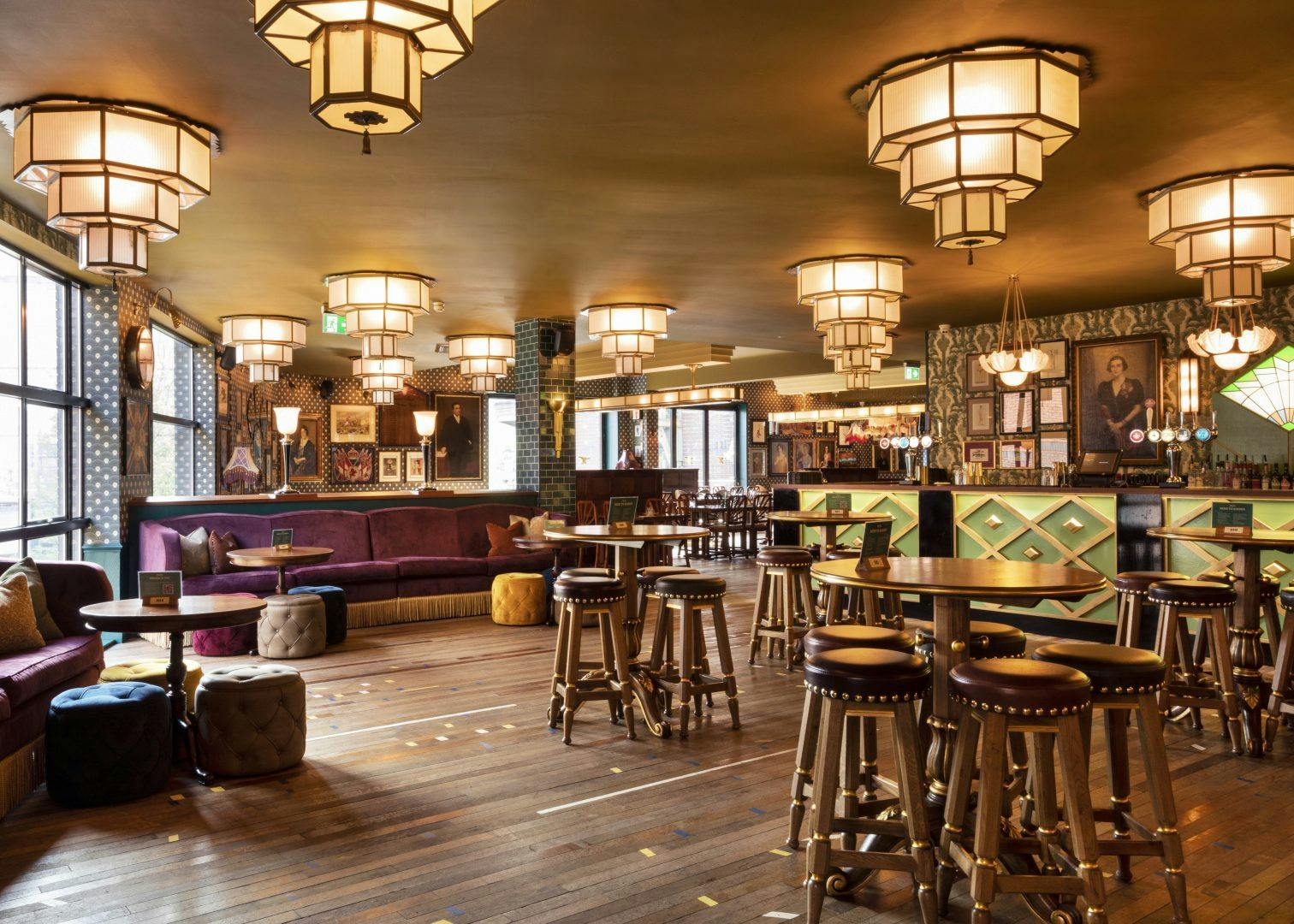 Stylish event space at Cosy Club Brindleyplace with warm lighting and eclectic decor.