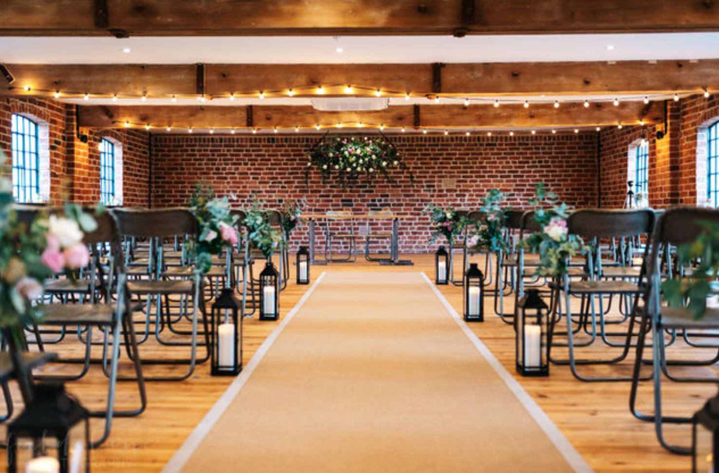 Haarlem Mill event space with rustic decor, ideal for weddings and gatherings. - Banner