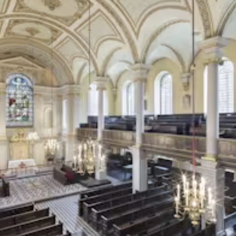 St Giles in the Fields Church: elegant event space with stained glass for weddings and gatherings. - Banner