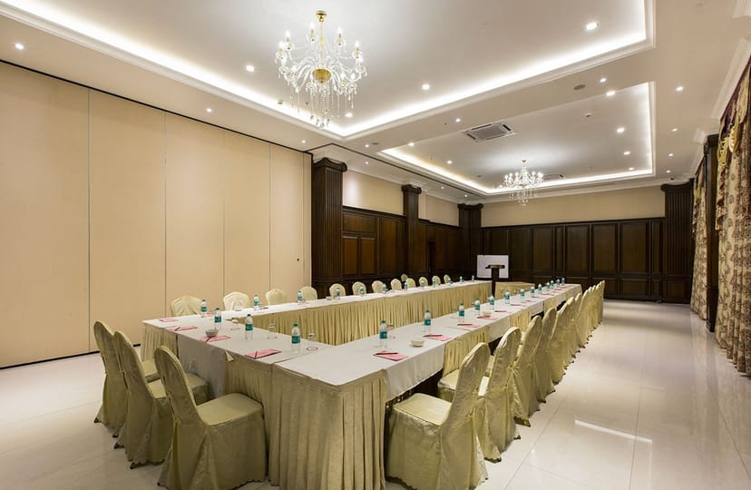 Grand Ballroom at The Grand Magrath Hotel, ideal for corporate meetings and workshops.
