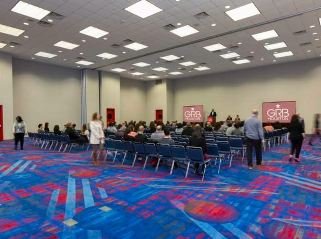 Meeting Room at George R. Brown Convention Center, organized for a conference event.