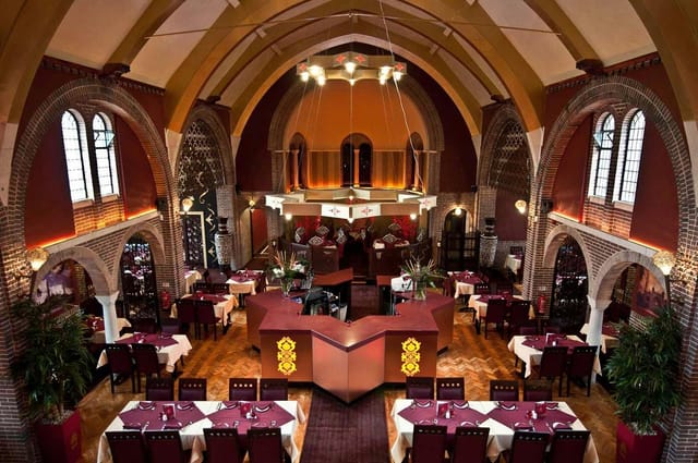 Elegant reception room in Mughal-e-Azam, perfect for events and meetings.