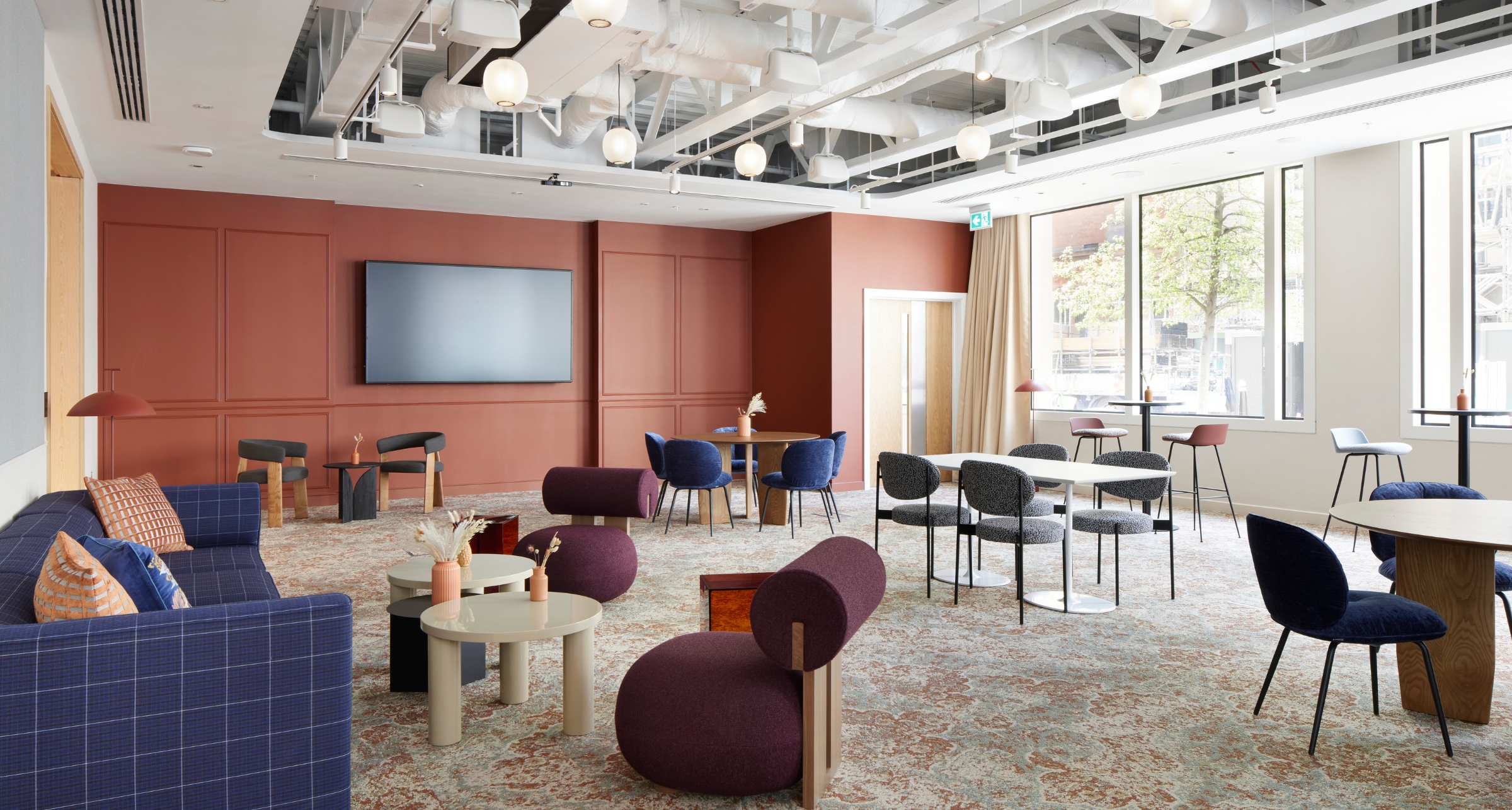 Modern event space at Convene Sancroft, St Pauls; perfect for meetings and gatherings. - Banner