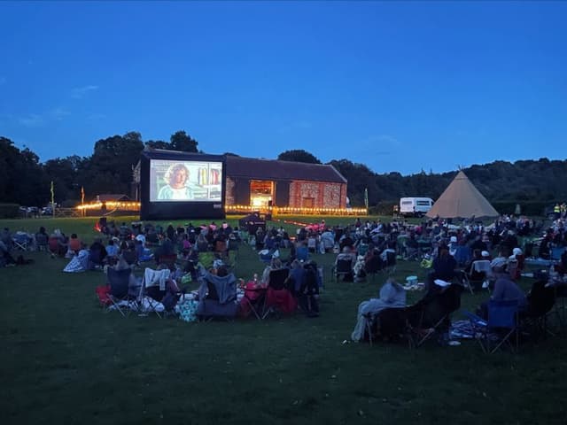 Outdoor Cinema - Wedding Marquee Hire