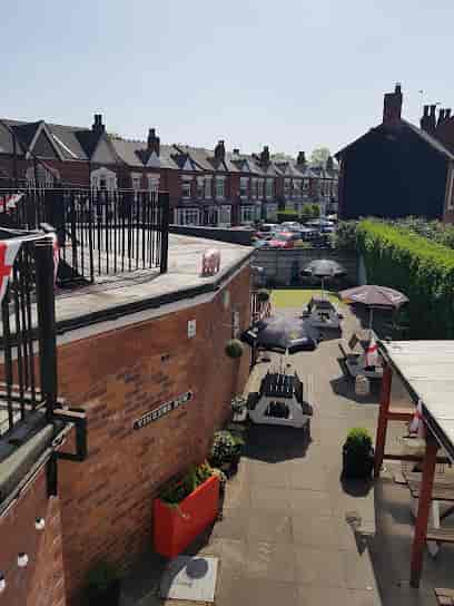 Function Room at Bournville Social Club, outdoor seating for casual gatherings and events.
