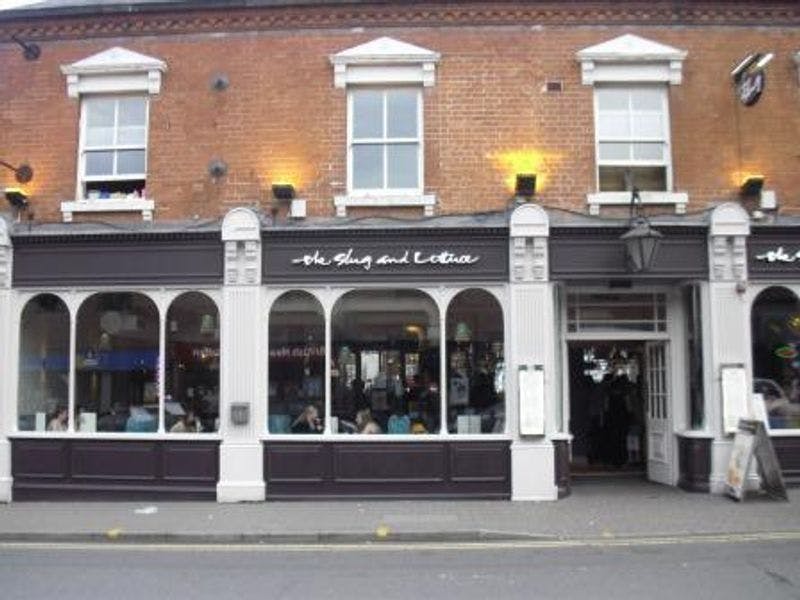 Skittle Alley in Harborne Village: cozy venue with large windows for casual events.