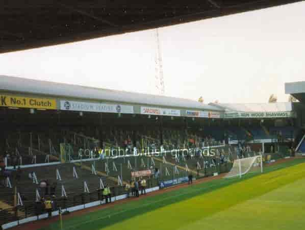 Smethwick End stadium with flexible seating for sports events and concerts.