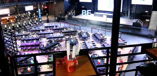 Spacious Escapade Event Centre venue set for large gatherings and presentations.