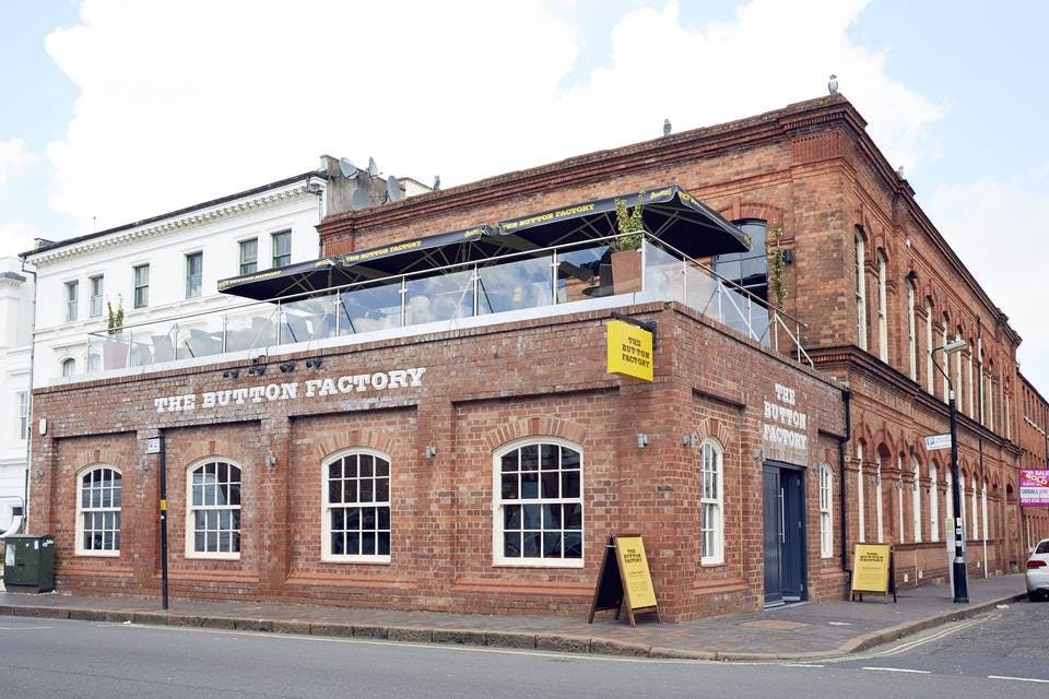 Charming Button Factory venue with rooftop terrace for events and meetings.