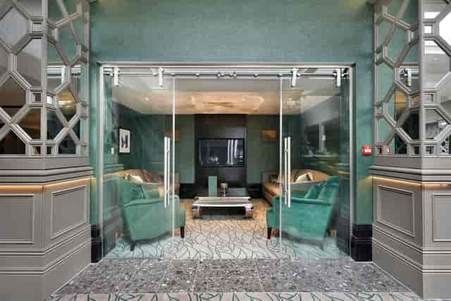 Kingbury Suite entrance at The Belfry, modern decor for meetings and networking events.