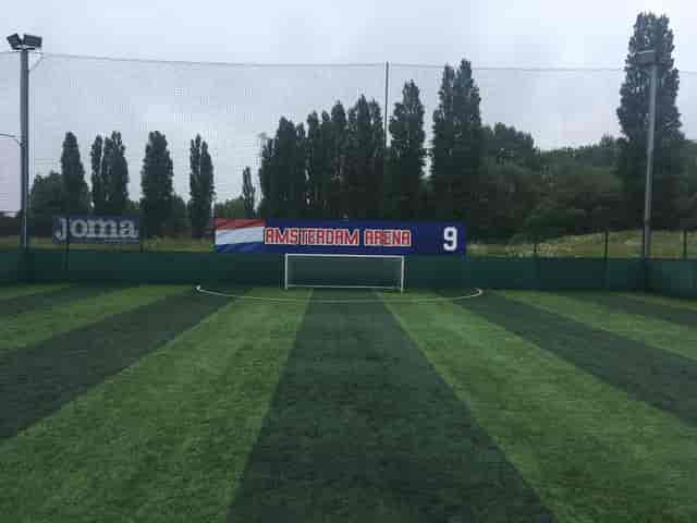 All Weather Pitch at Rowley Campus, vibrant turf soccer field for corporate sports events.
