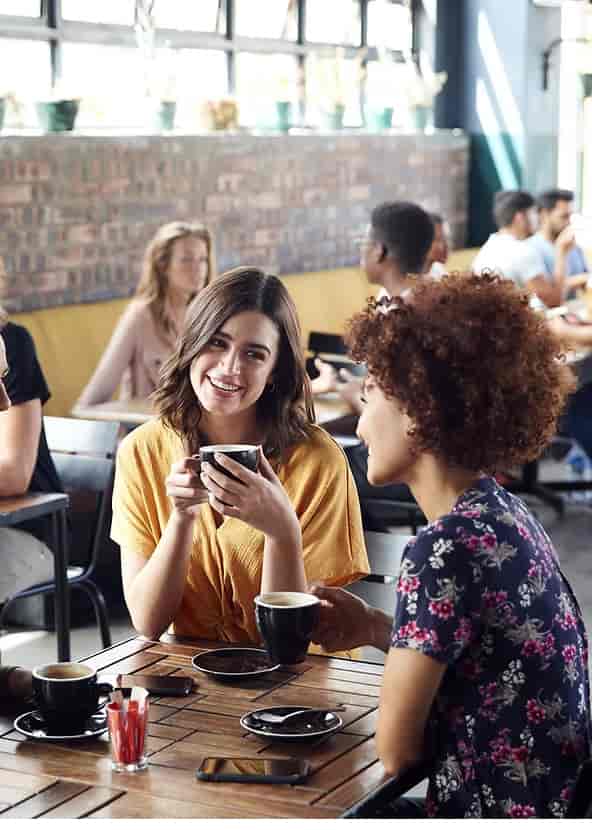 Vibrant café at St Faith’s Centre, ideal for networking and casual meetings.