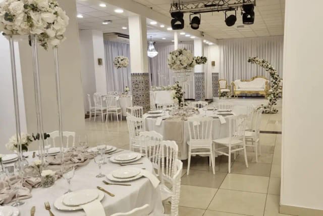 Elegant Reception Hall in Espace Royal, perfect for weddings and formal events.