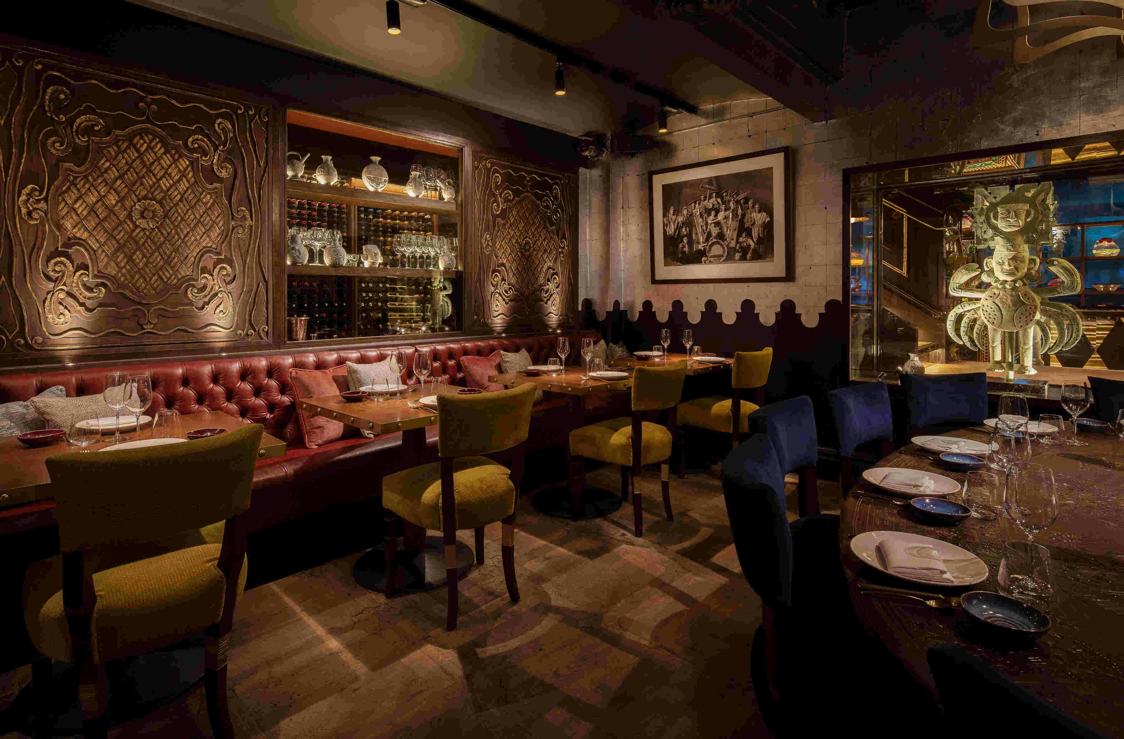 Elegant dining space at COYA Mayfair, perfect for intimate gatherings and corporate events.