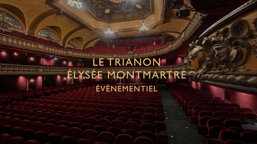 Elegant theater space at L'Élysée Montmartre, ideal for events and performances.