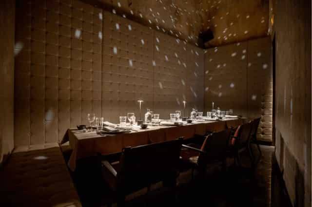Elegant private dining in Le Salon Chinois, Les Bains Paris - ideal for exclusive events.