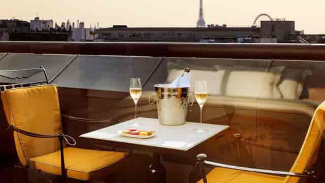 Saint Eustache Lounge rooftop with elegant seating, ideal for upscale events and networking.