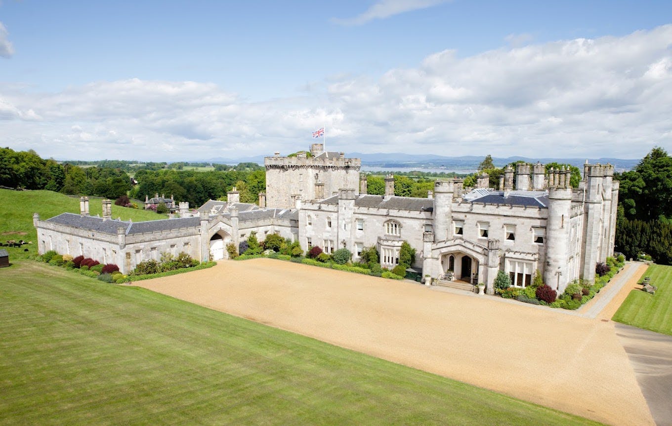Pavilion Marquee at Dundas Castle, ideal for elegant weddings and corporate retreats.