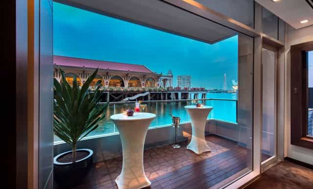Voyage venue at Fullerton Bay Hotel with waterfront views for upscale events.