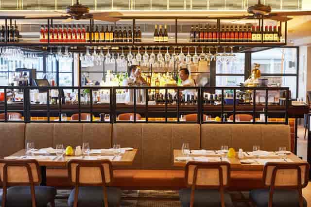 Semi-VIP area at Spasso Restaurant & Bar, ideal for intimate meetings and events.