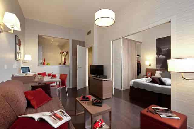 Cozy studio suite in Adagio Serviced Apartments for business meetings and retreats.