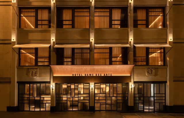 Elegant rooftop venue at Hotel Dame des Arts for upscale meetings and events.