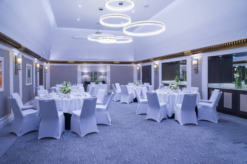 Baccarat Ballroom at Hilton Paris Opera, elegant event space for corporate meetings and receptions.