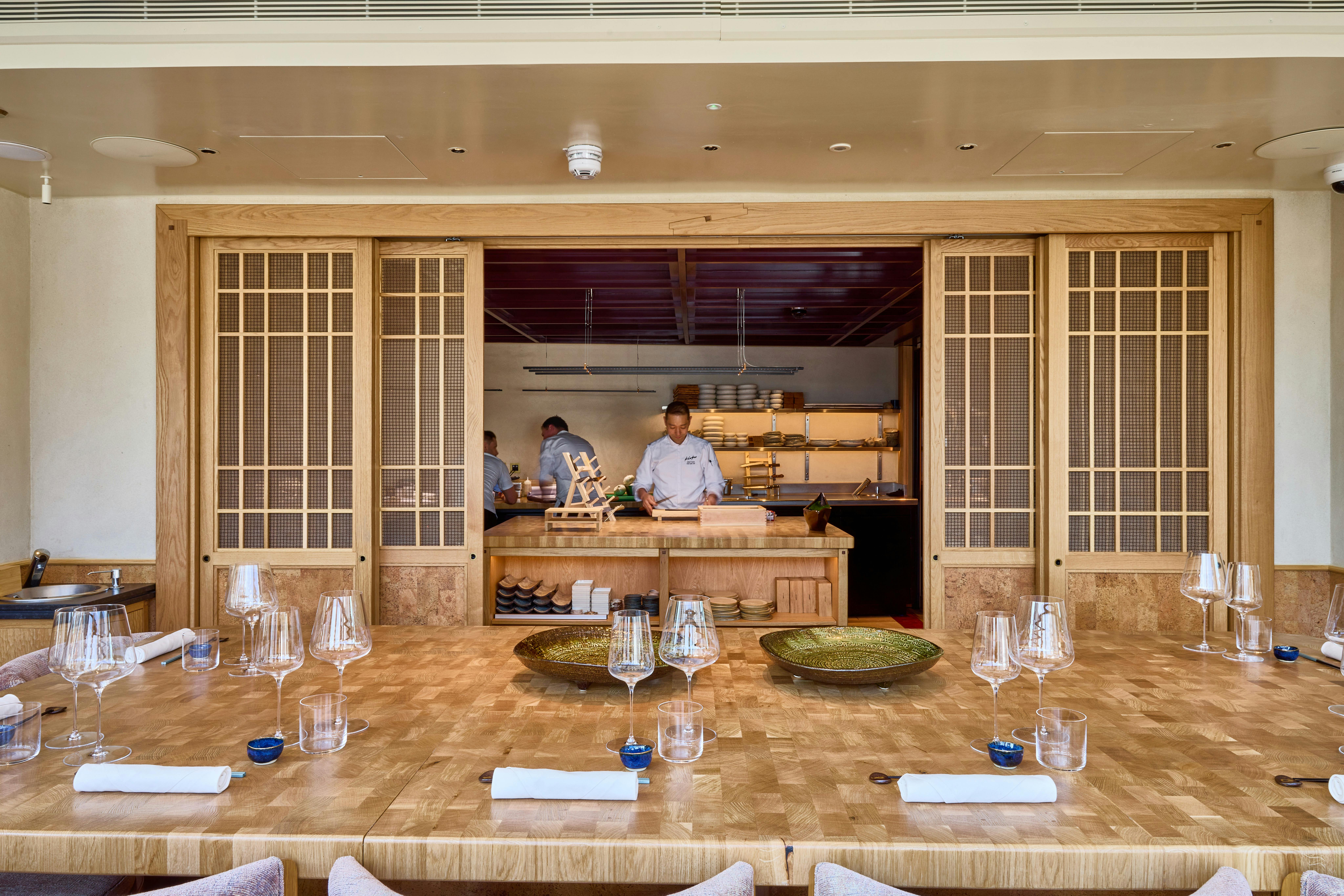 Chef's Table at Kioku by Endo, elegant dining space for corporate dinners and celebrations.