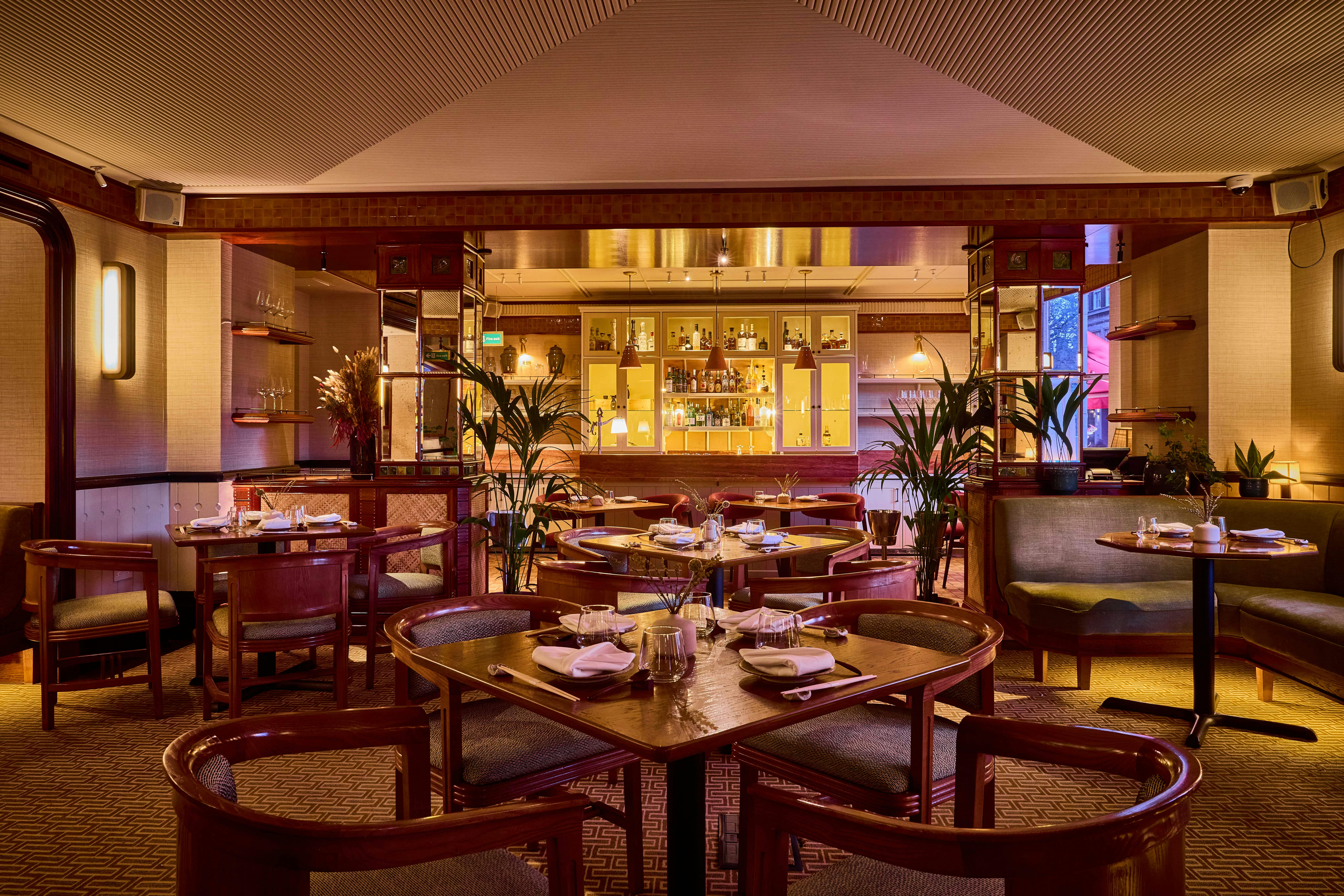 Sophisticated dining space in NIJŪ, ideal for intimate meetings and events.